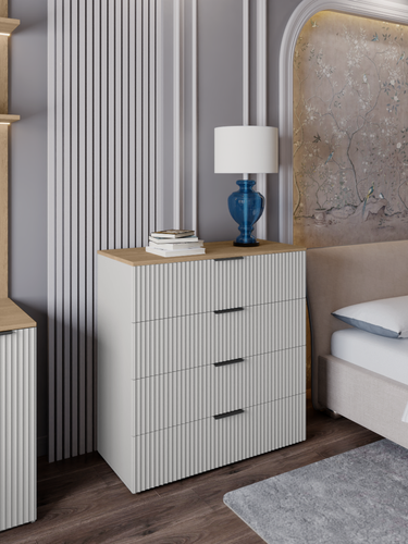 Изображение товара Комод с ящиками для одежды Салерно 4 с 4 ящиками 91 х 42 x 96 см