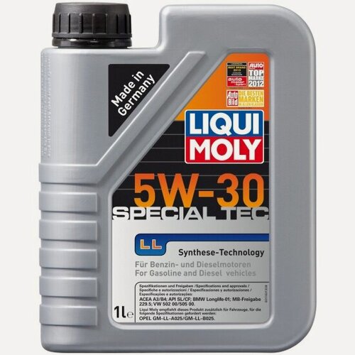 Изображение товара Моторное масло Liqui Moly Special Tec LL 5W-30 HC-синтетическое 1 л