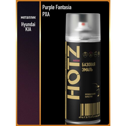 фото Аэрозольная краска "hyundai/kia purple fantasia pxa" hotz, 1k базовая автомобильная ремонтная эмаль, металлик, 520 ml