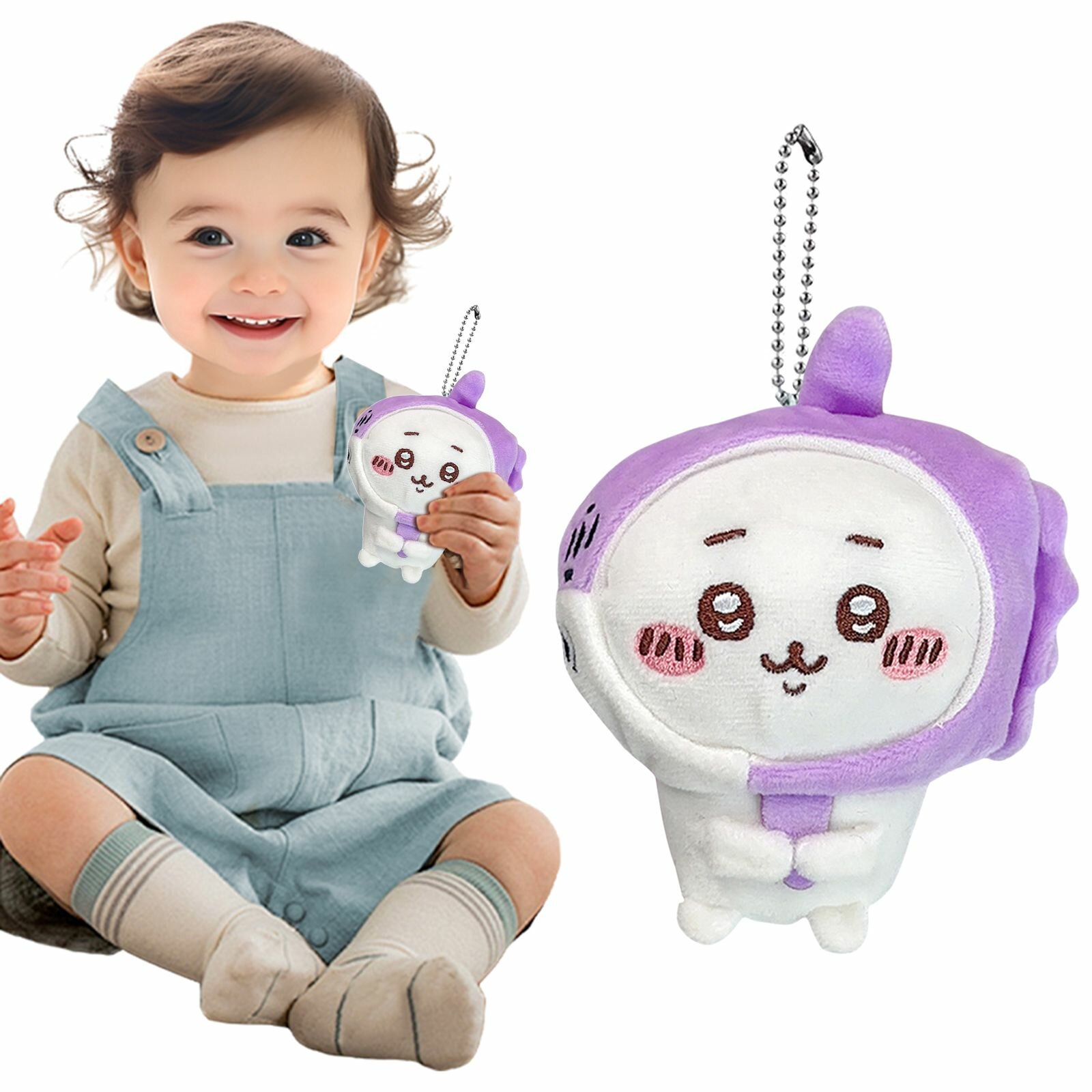 Студенческие рюкзак плюшевые декоративные игрушки Chiikawa Plush Doll Toys для девочек мальчики