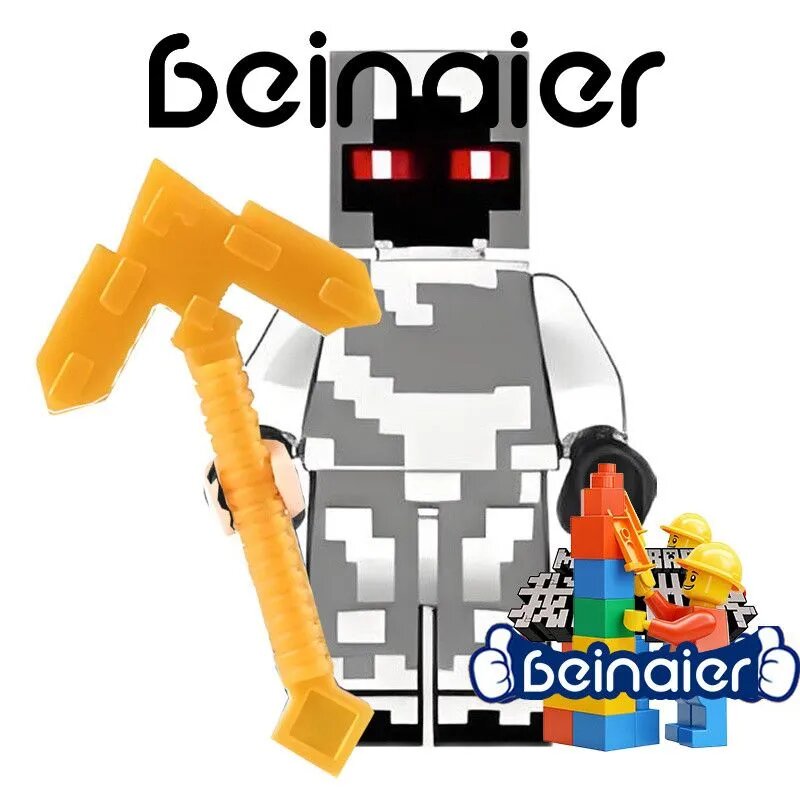 Конструктор Майнкрафт с человечками, совместимый с LEGO, для мальчиков и девочек