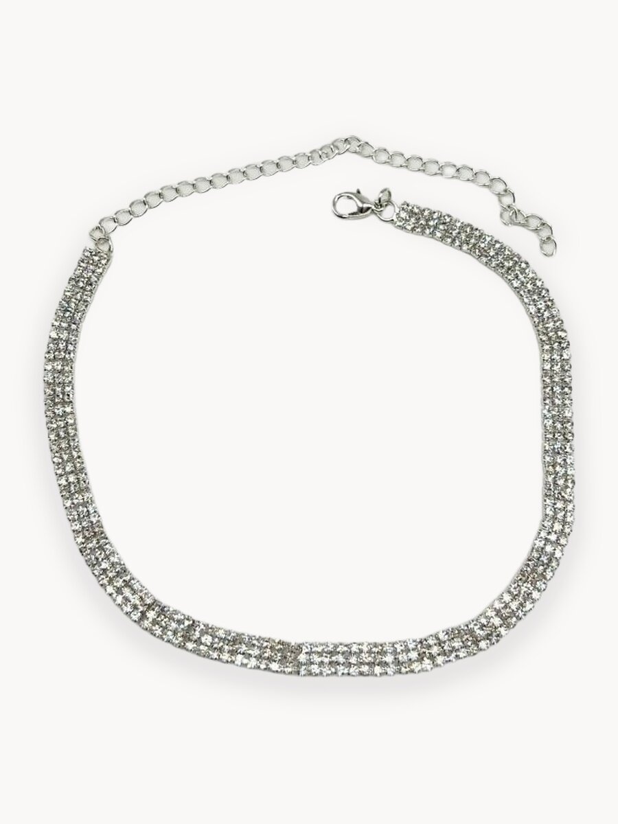 Чокер, кристалл, кристаллы Swarovski