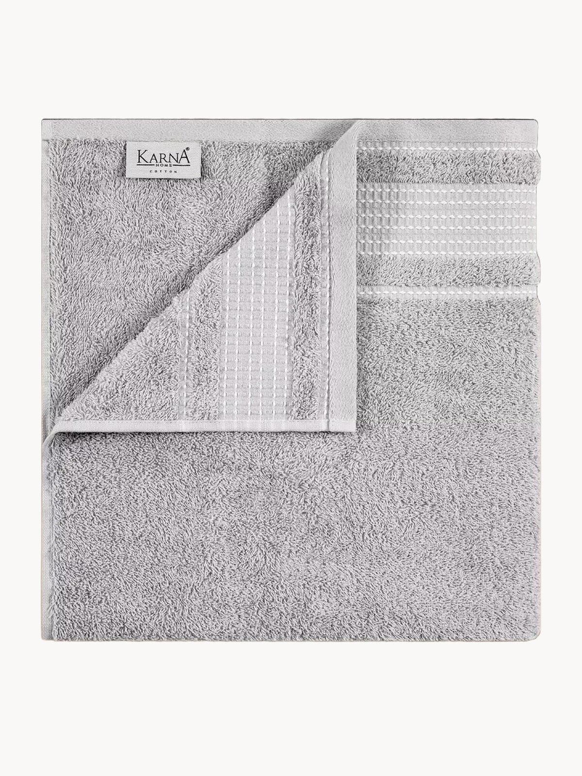 Полотенце KARNA LADIN 3424 банное, 70x140см, серый