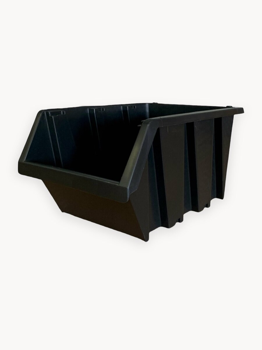 Набор лотков для метизов 8шт черные №6 280х185х150мм + планка 350мм 4шт