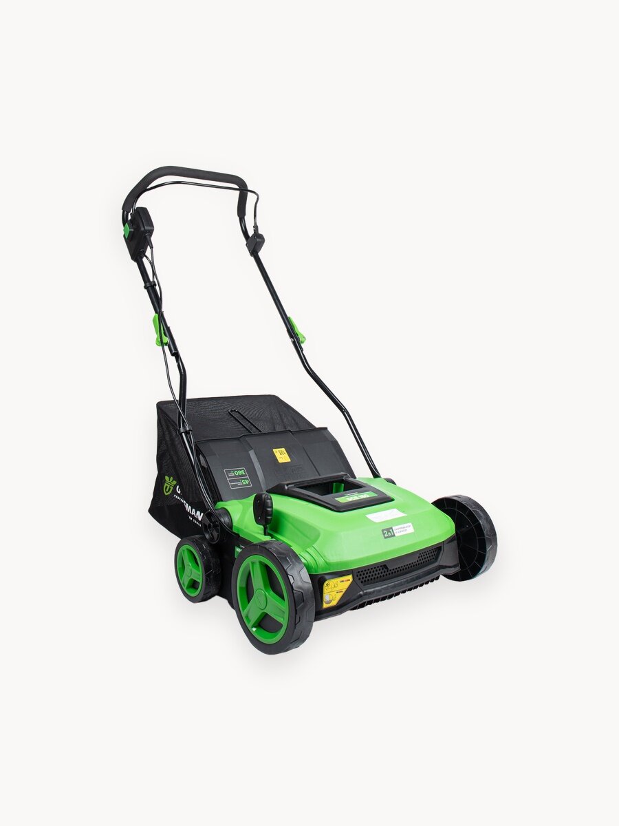 Скарификатор электрический GRASSMAN SCE 180 1800Вт, ширина 360 мм, травосборник 45 л