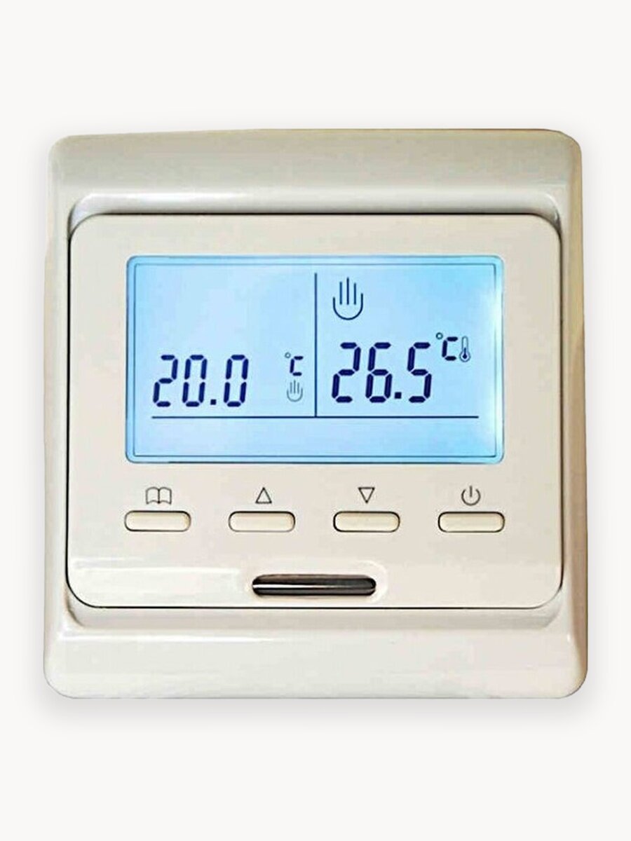 Терморегулятор Varmel RTC 51.716 слоновая кость, электронный, проводной, программируемый для теплого пола