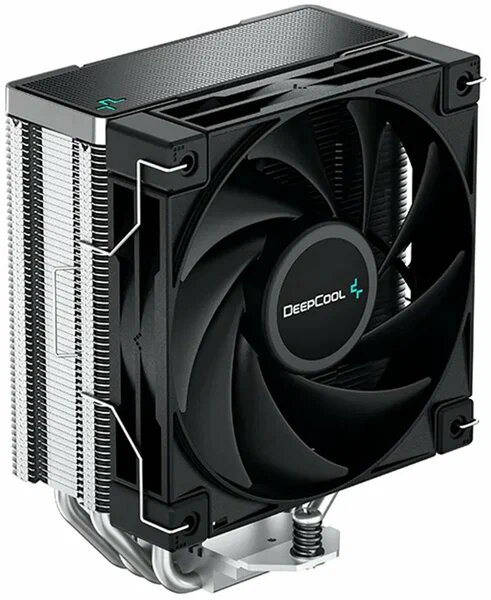 Кулер для процессора DeepCool AK400 Black с башенной конструкцией и тихим вентилятором 120 мм — фото 1