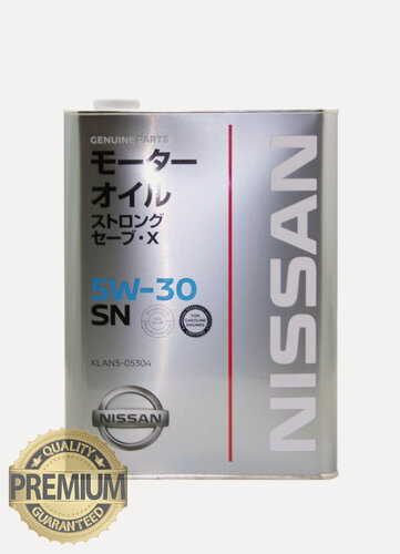 Изображение товара Масло Nissan Моторное масло Nissan SN STRONG SAVE X 5W-30, 4 л