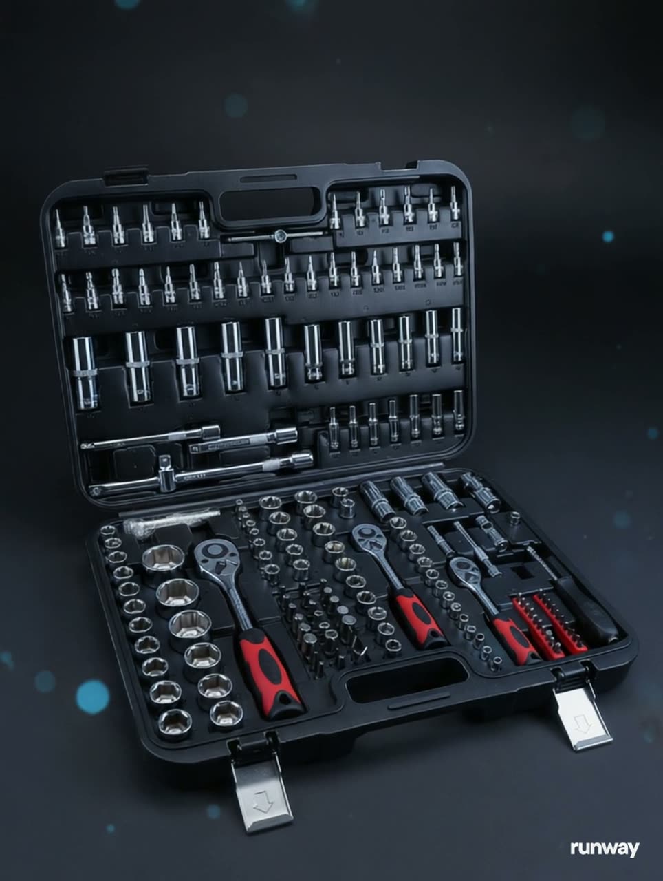 Профессиональный набор инструментов IRON, 171 предметов, в кейсе — фото 1