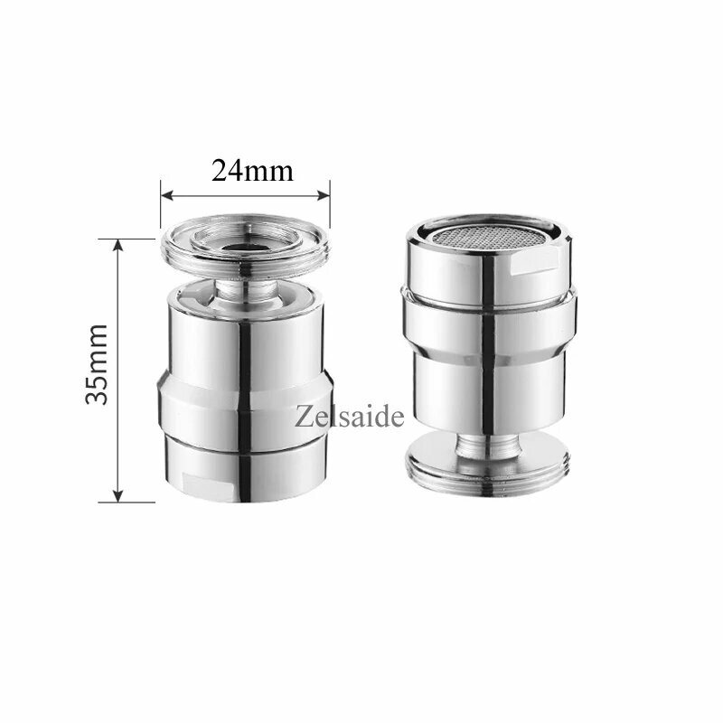 Хромированный аэратор для душа Zelsaide, 24mm