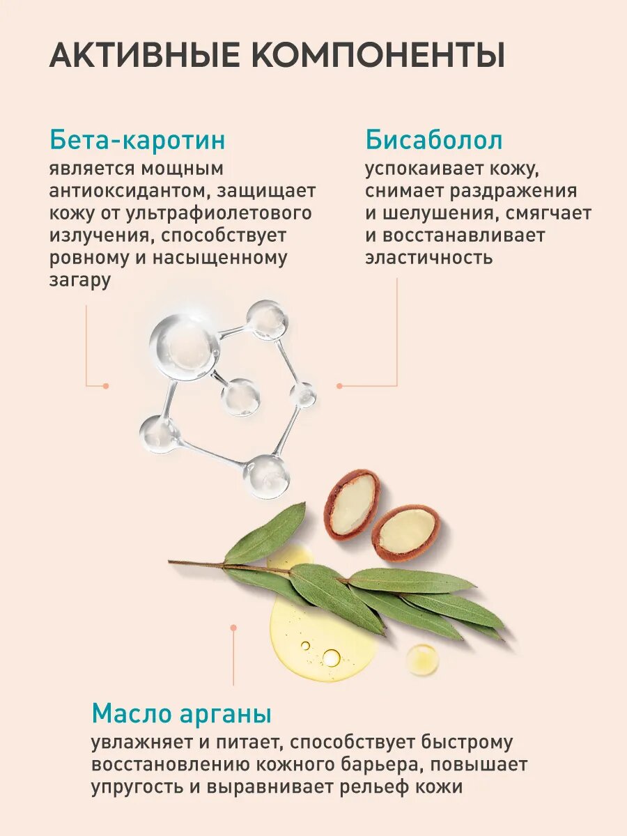 Масло-активатор загара Cafe Mimi, SPF 10, для лица, для тела, 90мл — фото 1