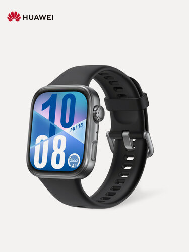 Изображение товара Смарт часы HUAWEI WATCH FIT 4 Чёрный, 43 мм, фторэластомеровый ремешок