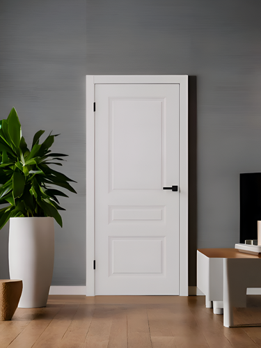 Изображение товара Дверь межкомнатная Каскад цвет: белый ясень размер: 700х2000 мм ( комплект: полотно + коробочный брус + наличники )