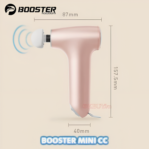 Изображение товара BOOSTER BOLUOJUN Mini CC Перкуссионный массажер для тела, шеи и плеч, спины, массажный пистолет мини розовый