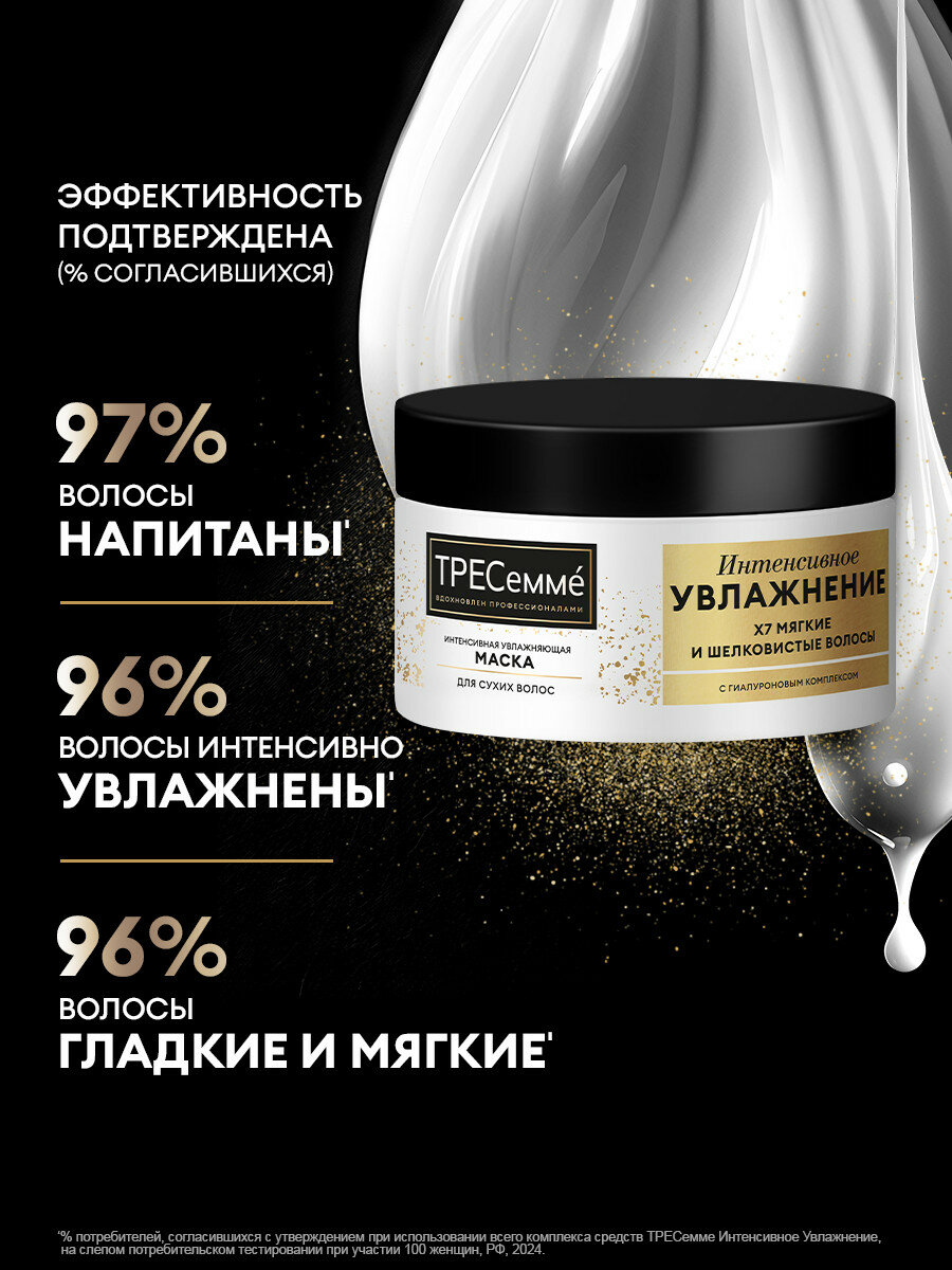 Тресеммé Маска для волос увлажняющая Интенсивное Увлажнение, 300 мл — фото 4