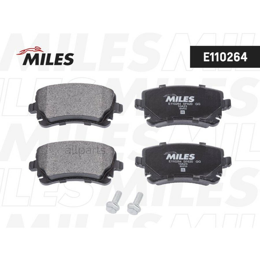 MILES E110264 Колодки тормозные AUDI A4/A6/A8/VW MULTIVAN/T5/PHAETON задние