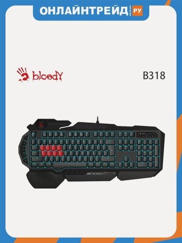 Изображение товара Клавиатура A4TECH Bloody B318 USB (Black)