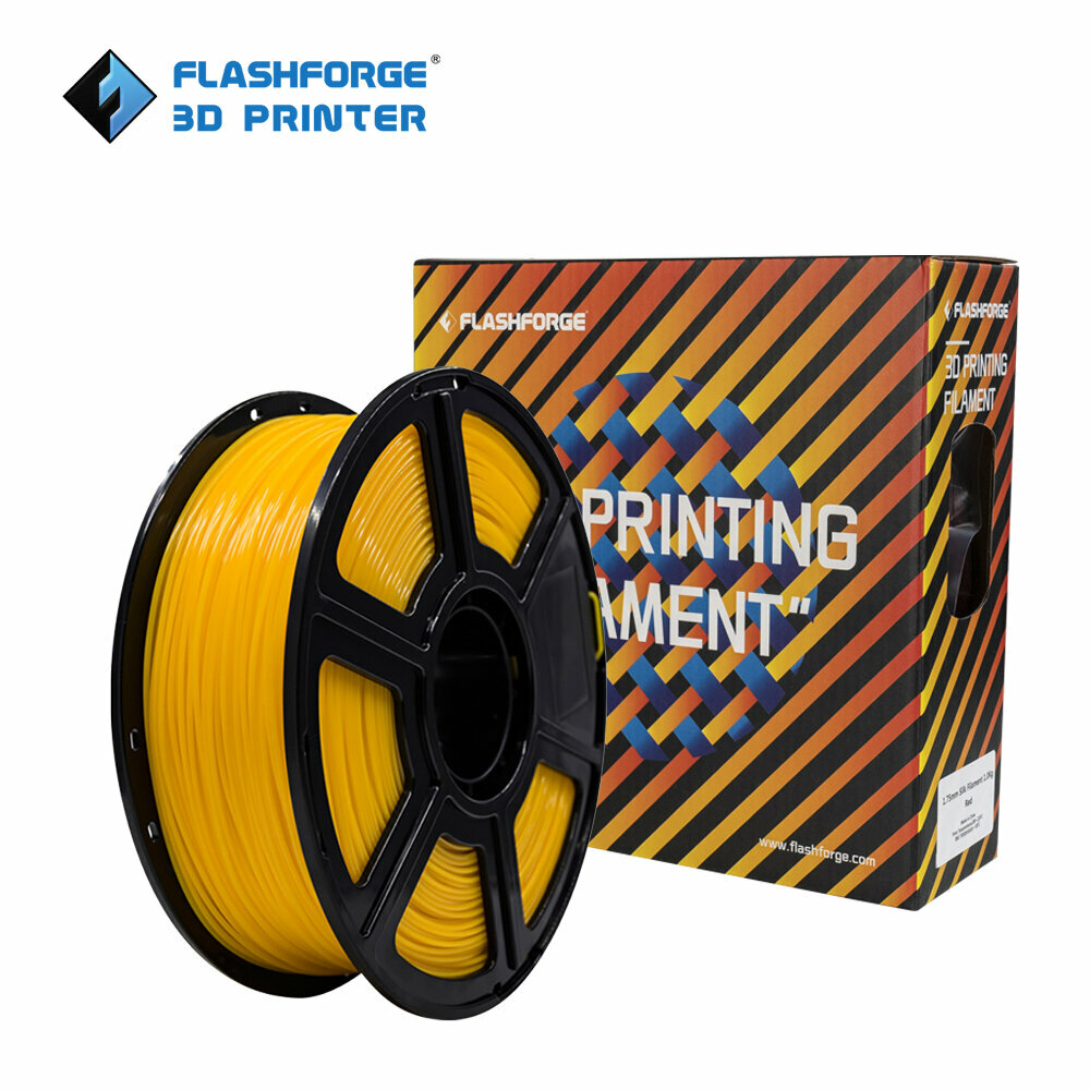 Филамент FLASHFORGE PLA Материалы расходные для 3D-принтера 1.75mm 1 кг Жёлтый Плавная печать сильная устойчивость