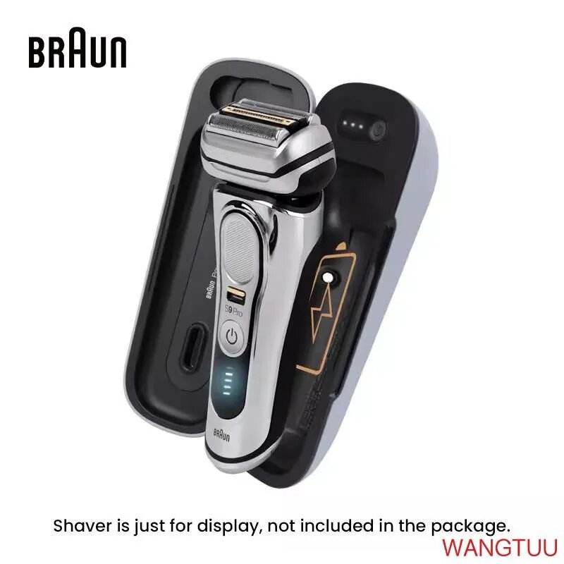Портативный беспроводной зарядный чехол для бритвы Braun 9585PC, совместимый с моделями Braun series 8 / series 9 / 9Pro