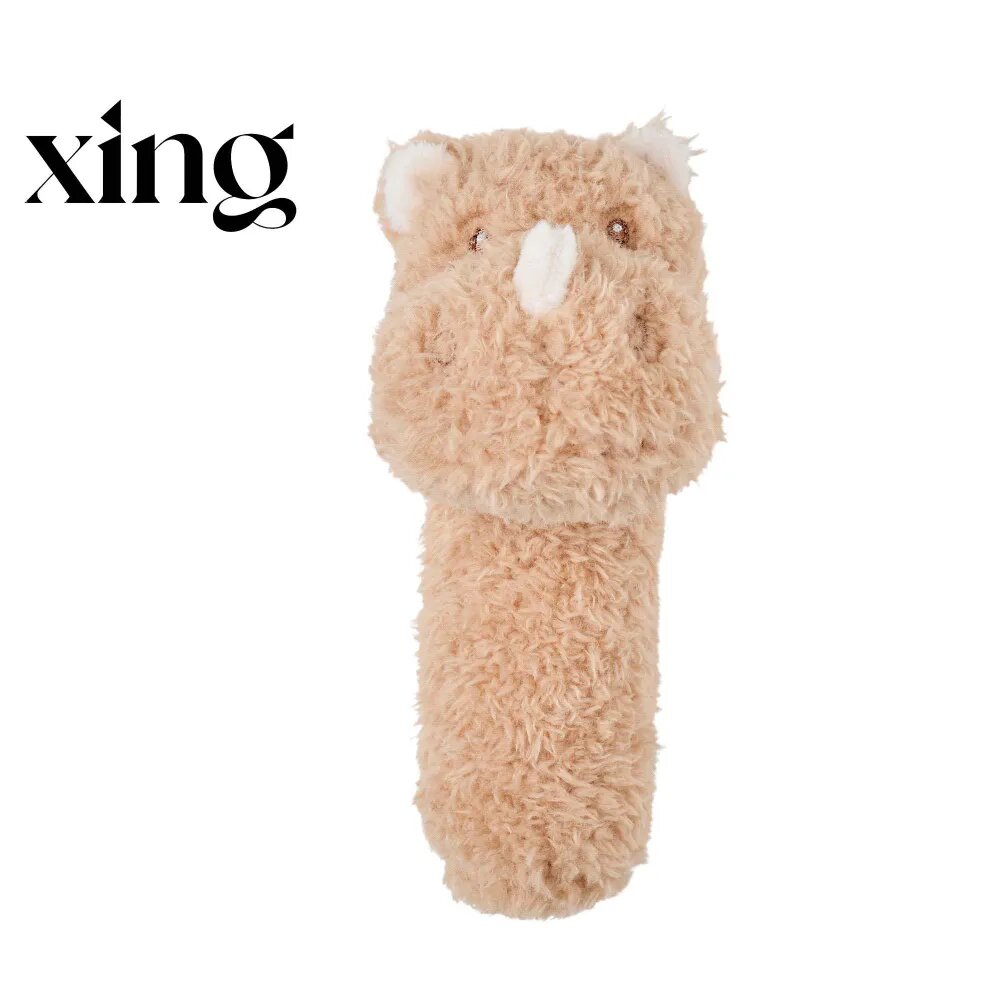 Игрушка мягкая Nattou Rattle TEDDY Носорог 856218 погремушка плюш бежевый