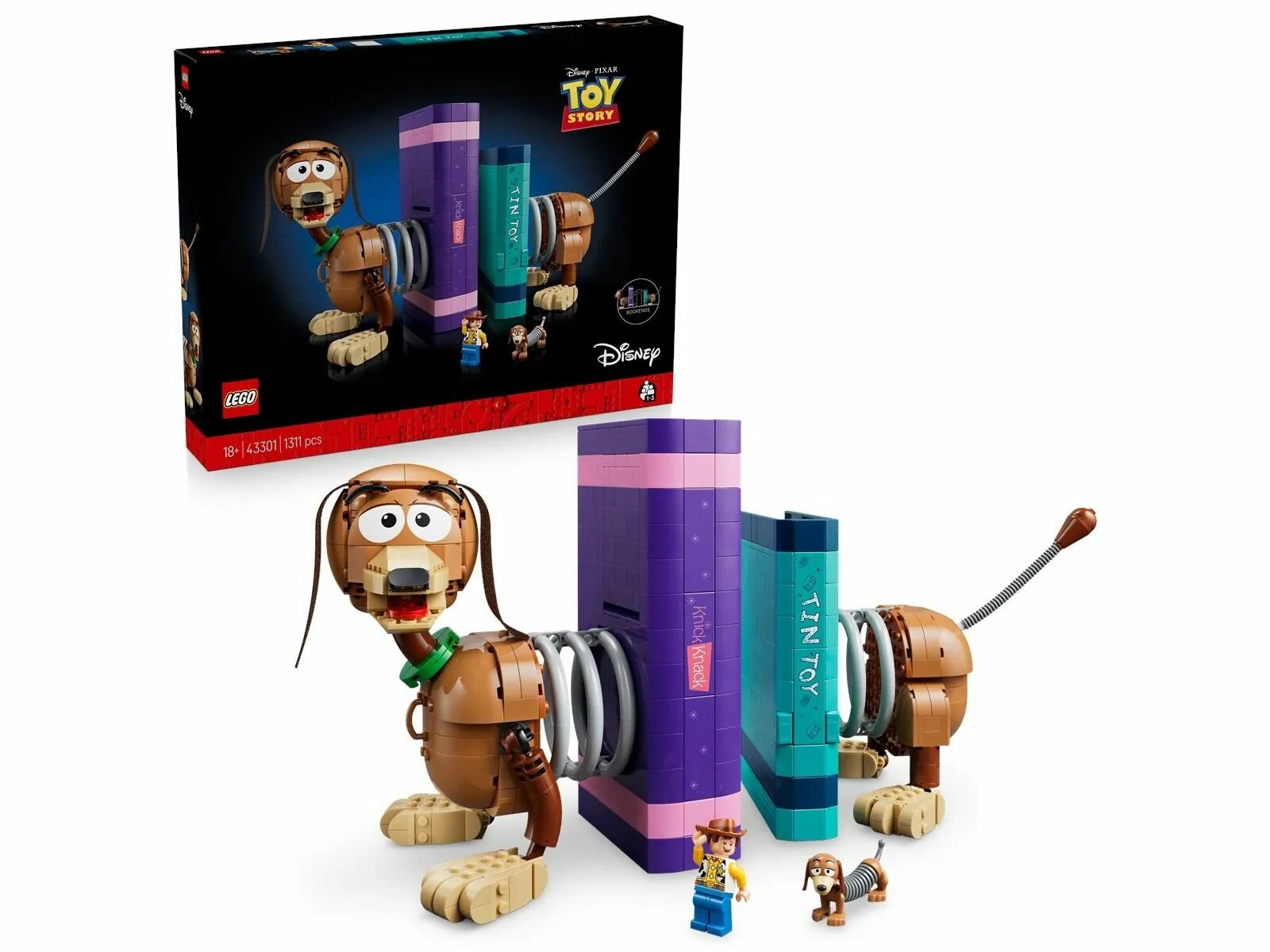 Конструктор LEGO Disney 43301 История игрушек: Подставки для книг в виде собаки Слинки