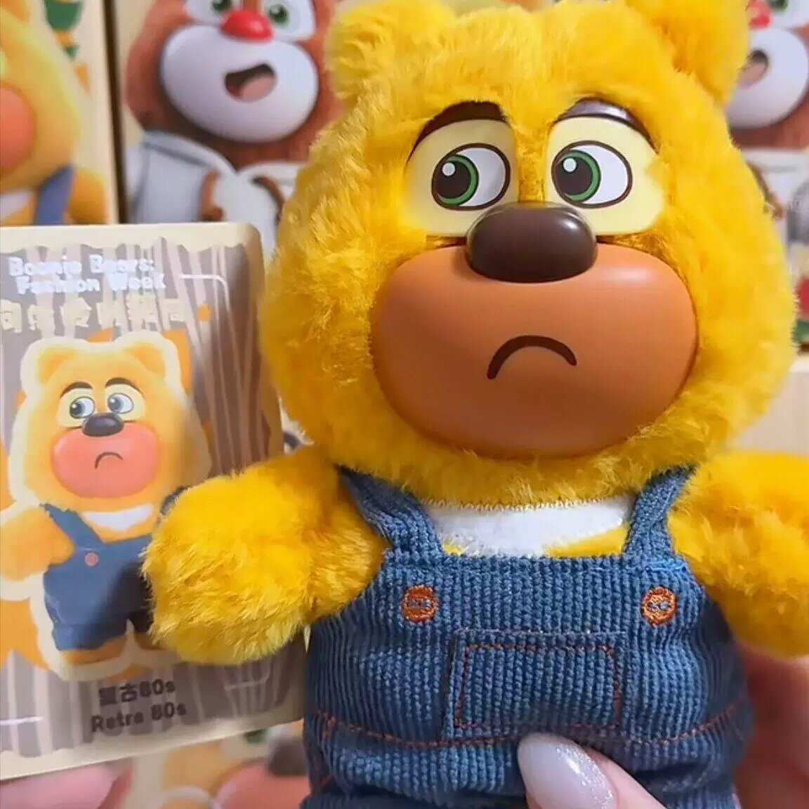 52TOYS Boonie Bears Fashion Week Плюшевый Слепой Ящик Американский Стиль, Высота 15см