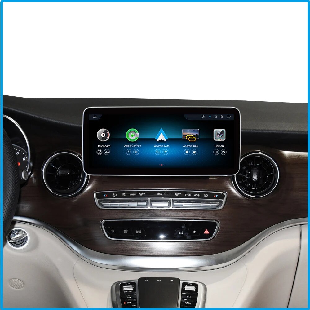 Автомагнитола для Mercedes V-Class W447 (2014-2018) CarPlay, Android Auto, Airplay, Цвет: 12.3
