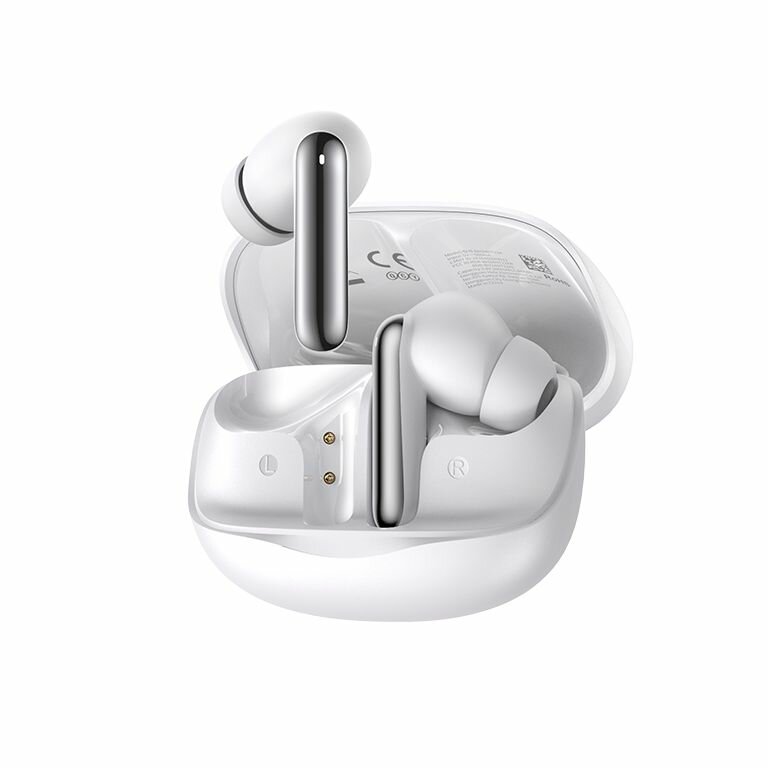 Беспроводные наушники MeloBuds N50 HT12 с гибридным ANC до 45 дБ, Bluetooth 5.4, 12-мм динамик, белые