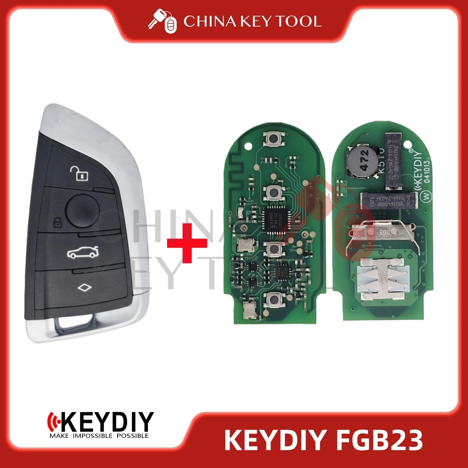 KEYDIY KD FGB23 интеллектуальная дистанционная печатная плата 434 МГц для BMW CAS4/CAS4 4 Black BTN