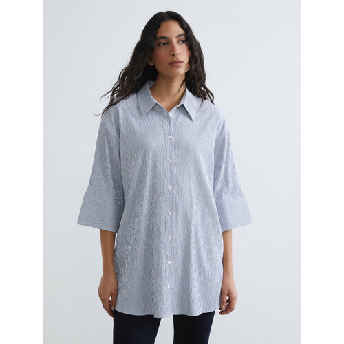 фото Туника lc waikiki, 1 шт., размер 38 eu, blue striped