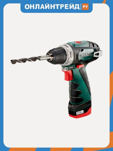 Изображение товара Дрель-шуруповерт аккумуляторная Metabo PowerMaxx BS Basic (600984000), 2 АКБ + ЗУ