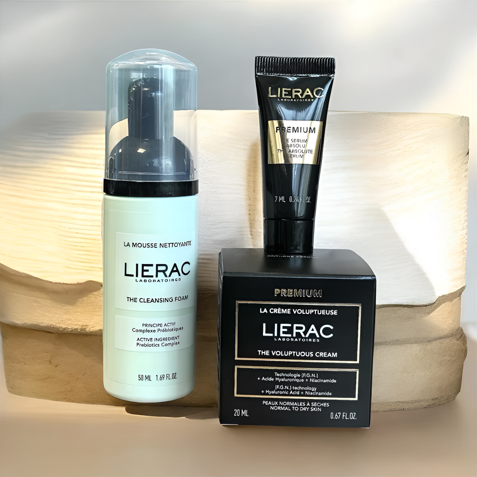 Лиерак набор "премиум Знакомство" 20 мл + 7 мл + 50 мл \ Lierac Premium The Voluptuous Cream