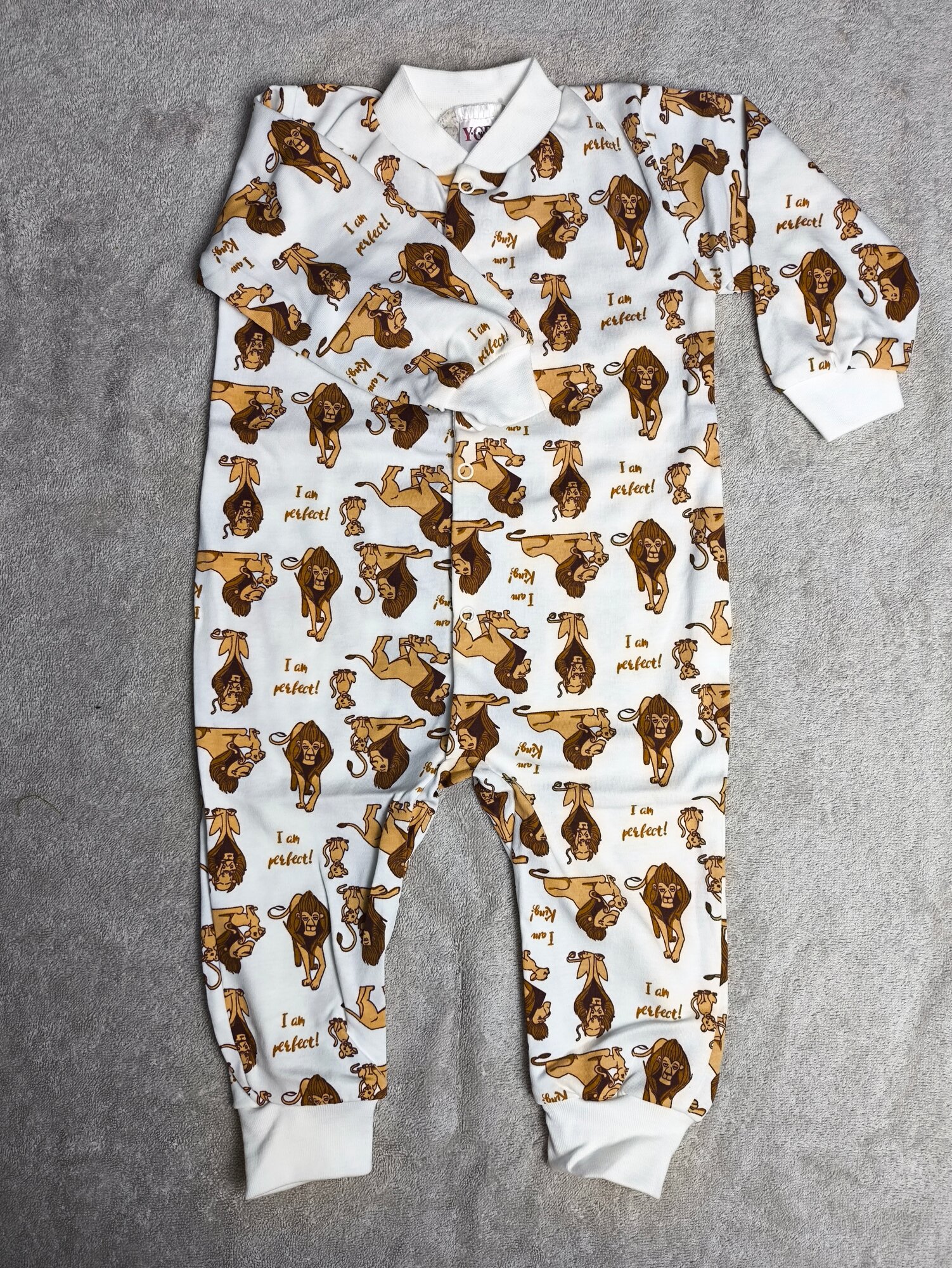 Комбинезон , открытая стопа, размер 3-6, белый, бежевый, розовый, голубой — фото 1