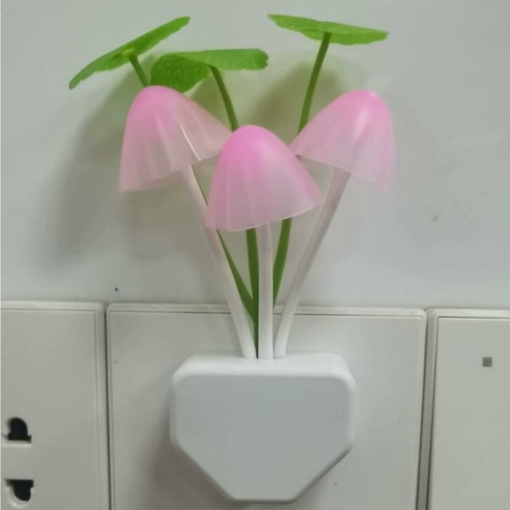 Ночник цветок с датчиком света в розетку