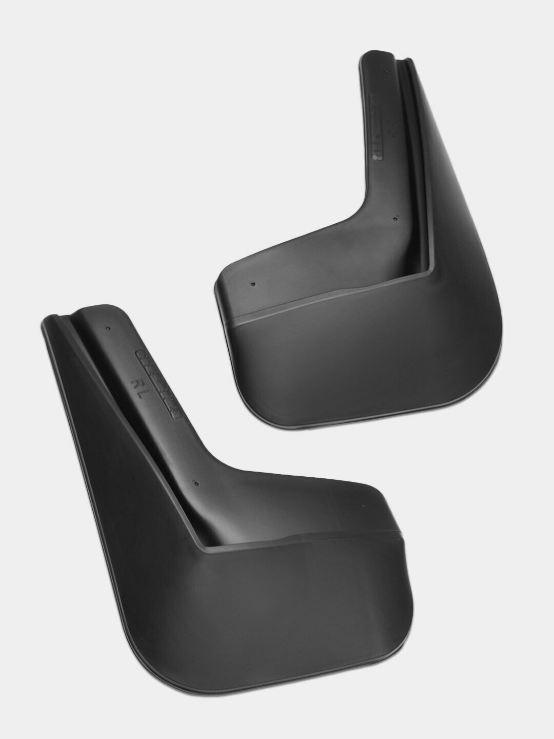 Брызговик Poliplast, для Chevrolet Onix, задние, черный, пластик, комплект 2 шт.