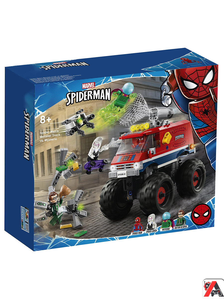 Конструктор Марвел Монстр-трак Человека-паука против Мистерио — фото 1