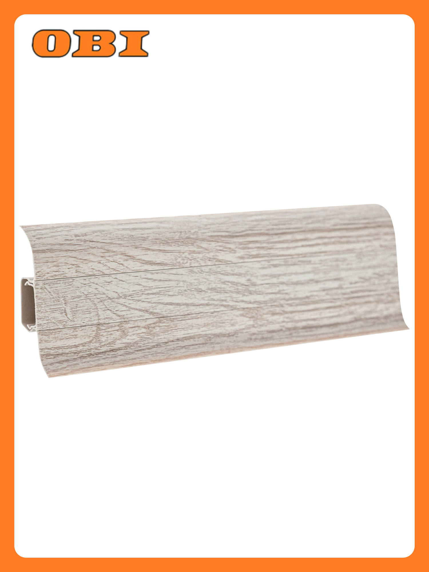 Плинтус ПВХ 60мм TECHNICAL Т06 ДУБ серый 25м