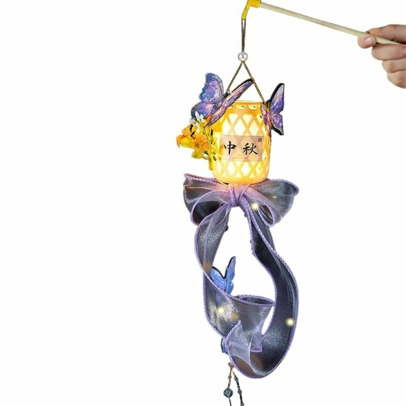 Фонарь из бамбука для праздника Луны - Стиль1