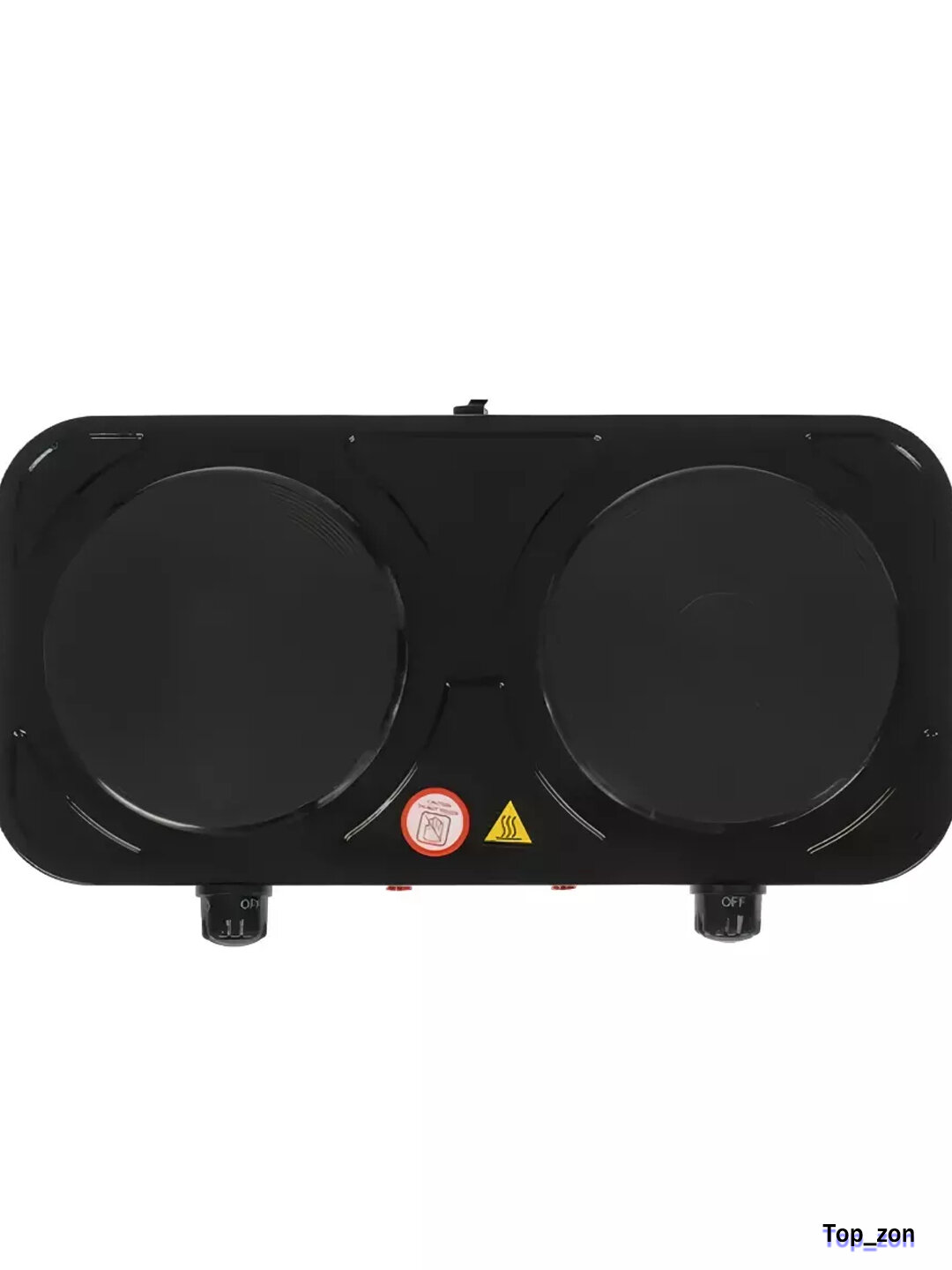 Настольная электрическая плита, черный цвет, компактный дизайн — фото 1