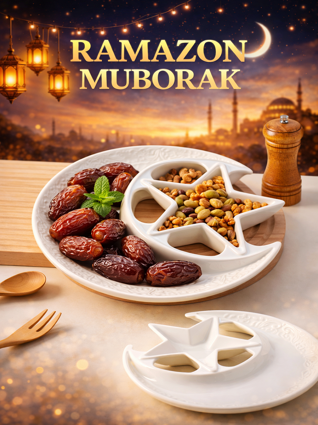 Контейнер для хранения "Рамадан", для фиников, орехов, сухофруктов