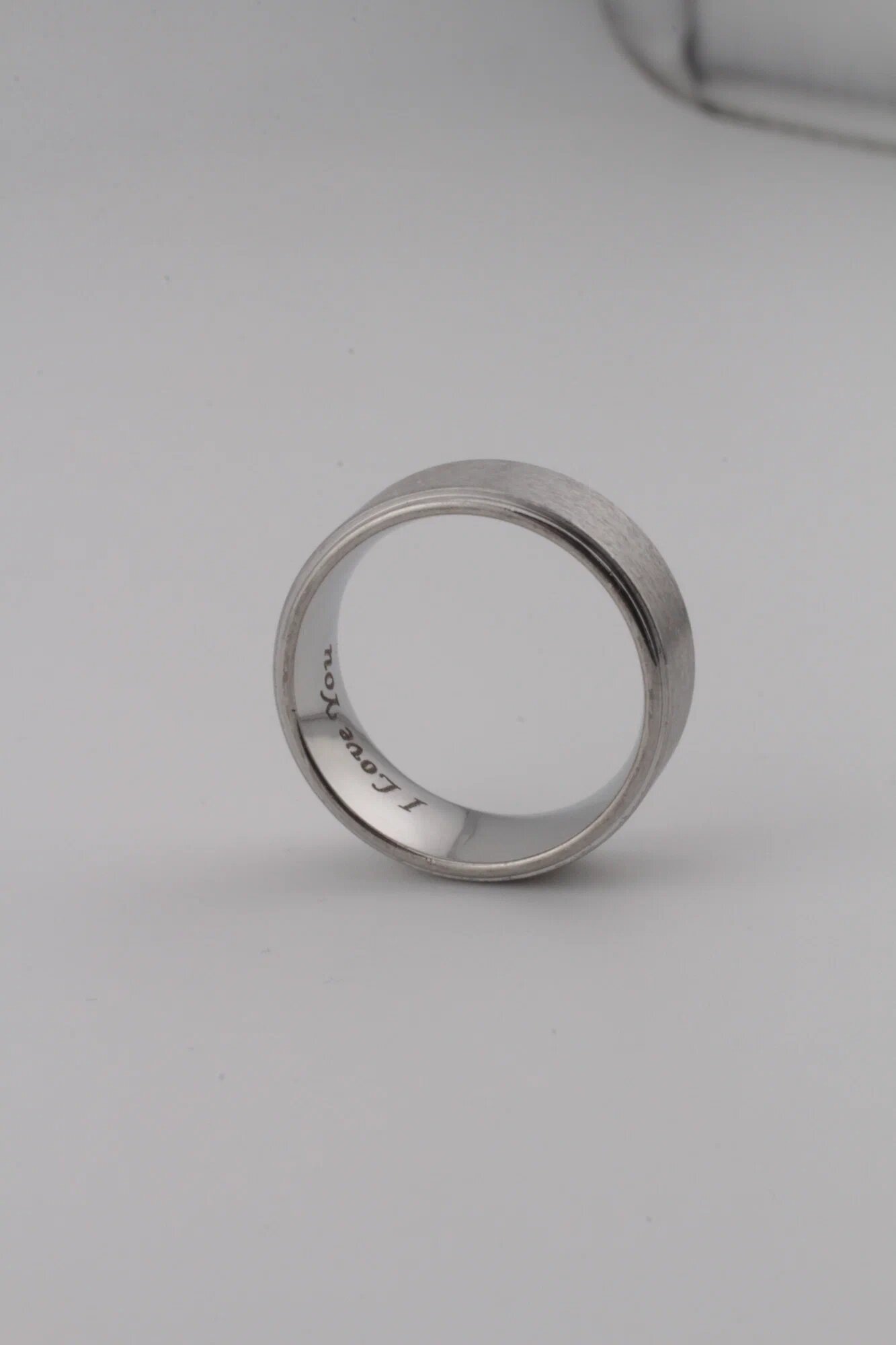 Кольцо обручальное, размер 18, серый.. — фото 1