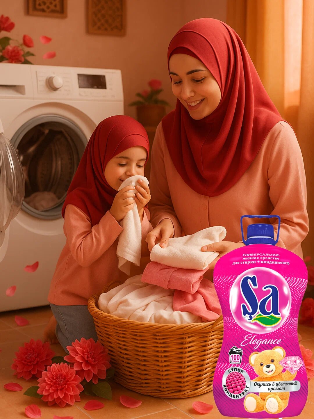 Гель для стирки Satumar "SA", 2в1 суперконцентрат, для стиральных машин, 5л — фото 1