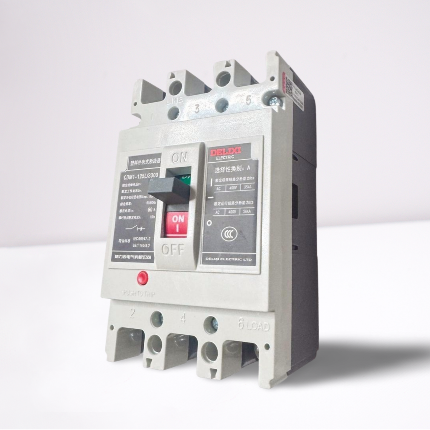 Авт. выкл. DELIXI CDM6i-125L/3300 80A — фото 1