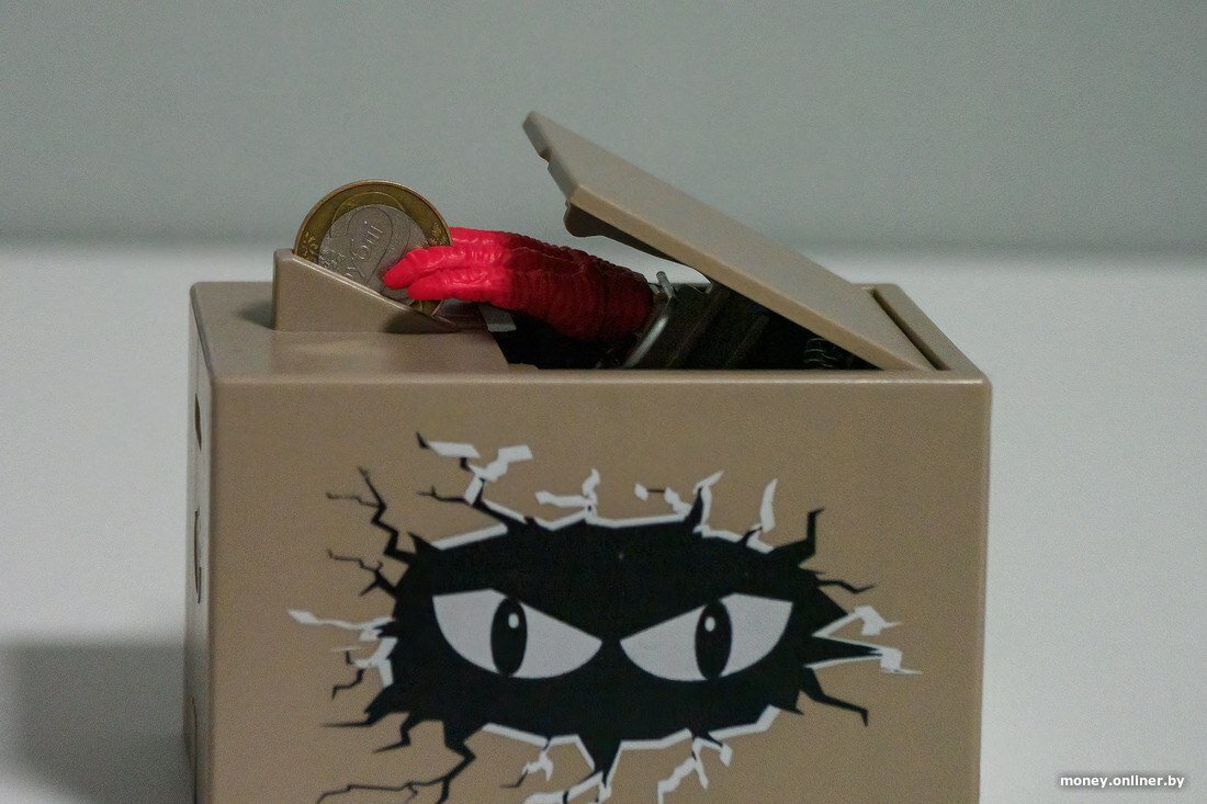 Монета пугач, Интерактивная копилка с выдвижной рукой «Паук», автоматическая, для монет