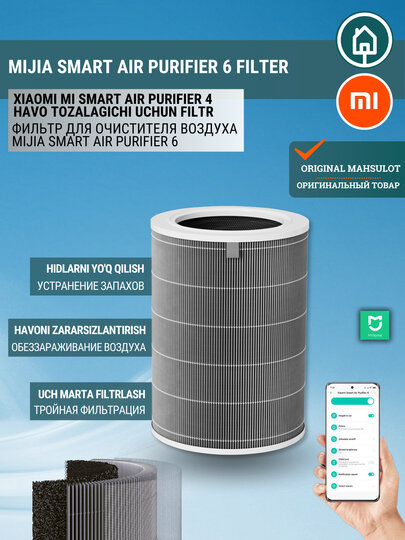 Фильтр для очистителя воздуха Xiaomi Mi Smart Air Purifier 6 — фото 1