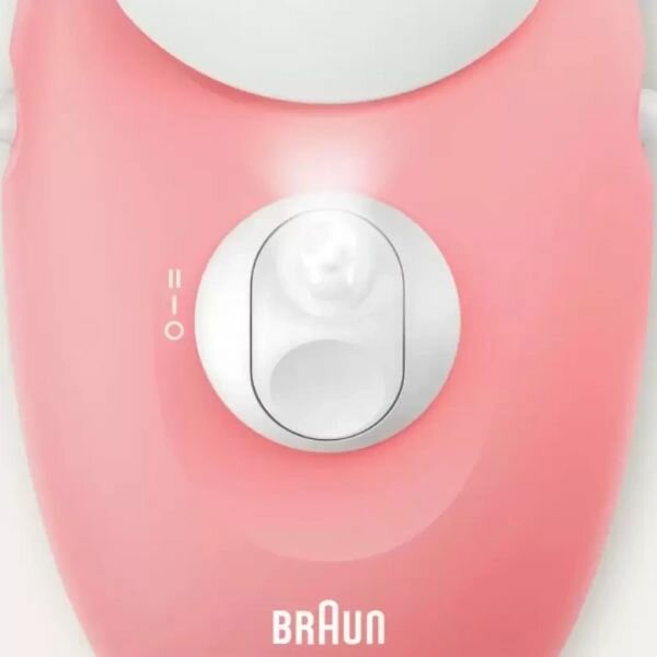 Эпилятор Braun Silk-Epil 3-176 SE, розовый, 20 пинцетов, для лица и тела — фото 1