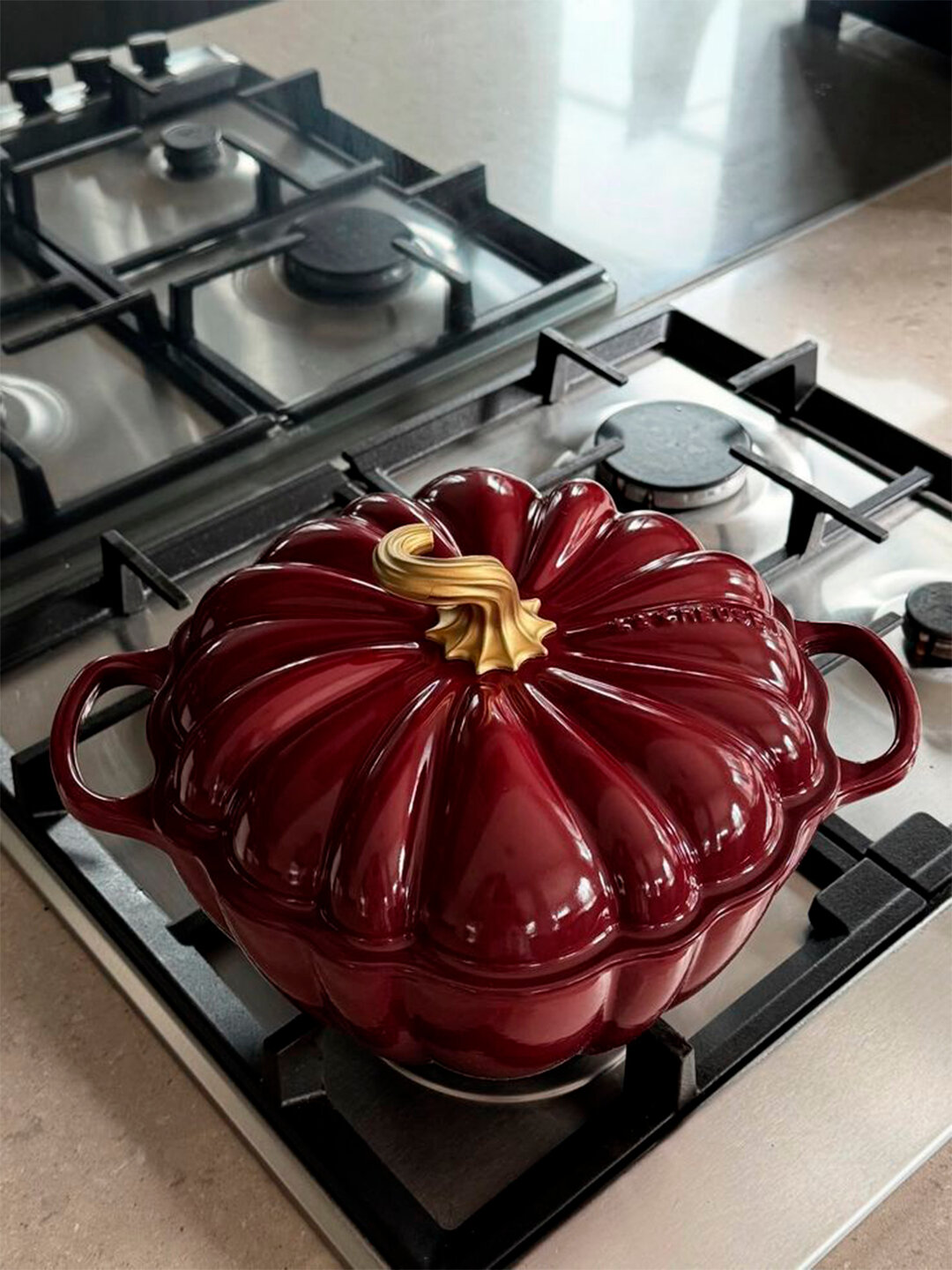 Чугунная кастрюля «Тыква», 3,7 л — фото 1