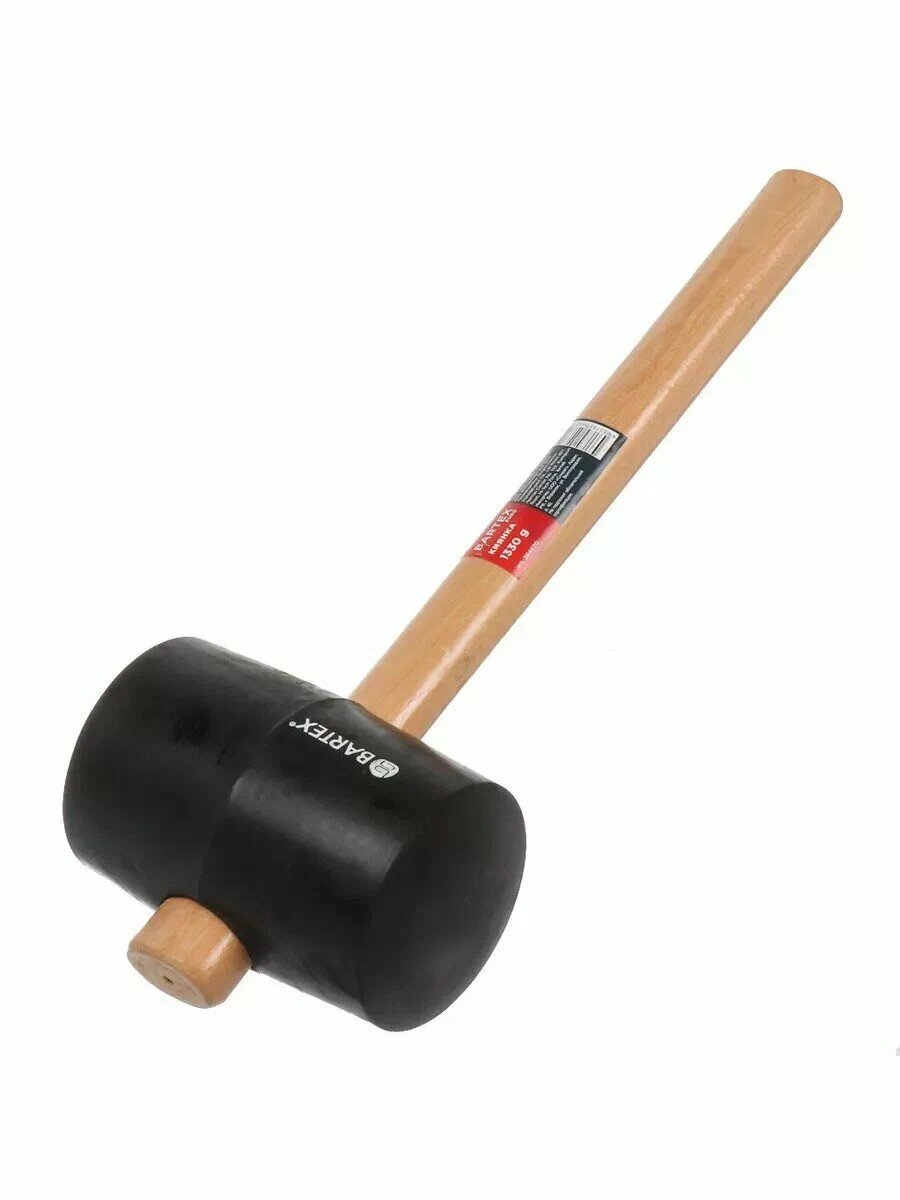 Киянка 1300 г. резина, рукоятка дерево, Bartex, Евро