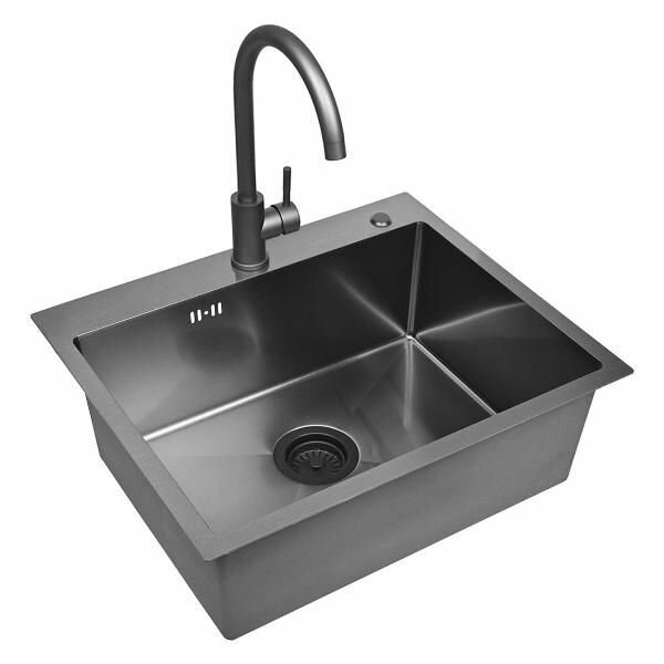 Раковина для кухни Wisent WS35848B/WGER019B/W4998-3-U