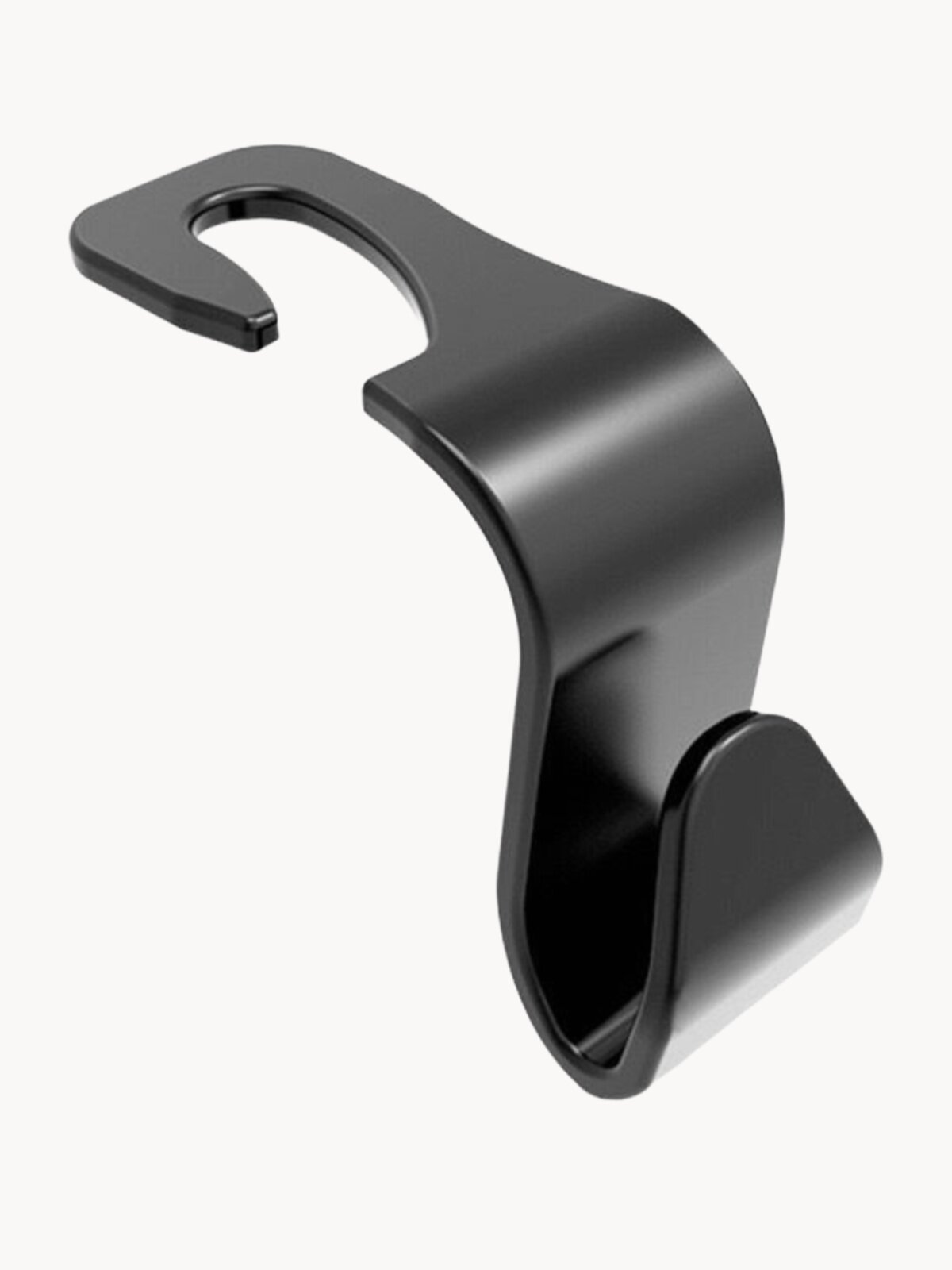 Органайзер-крючек для вещей в машину, черный пластик, на сиденье